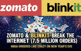 Zomato & Blinkit Break the Internet (7.5 Million Orders): India Ordered Like Crazy on New Year’s Eve