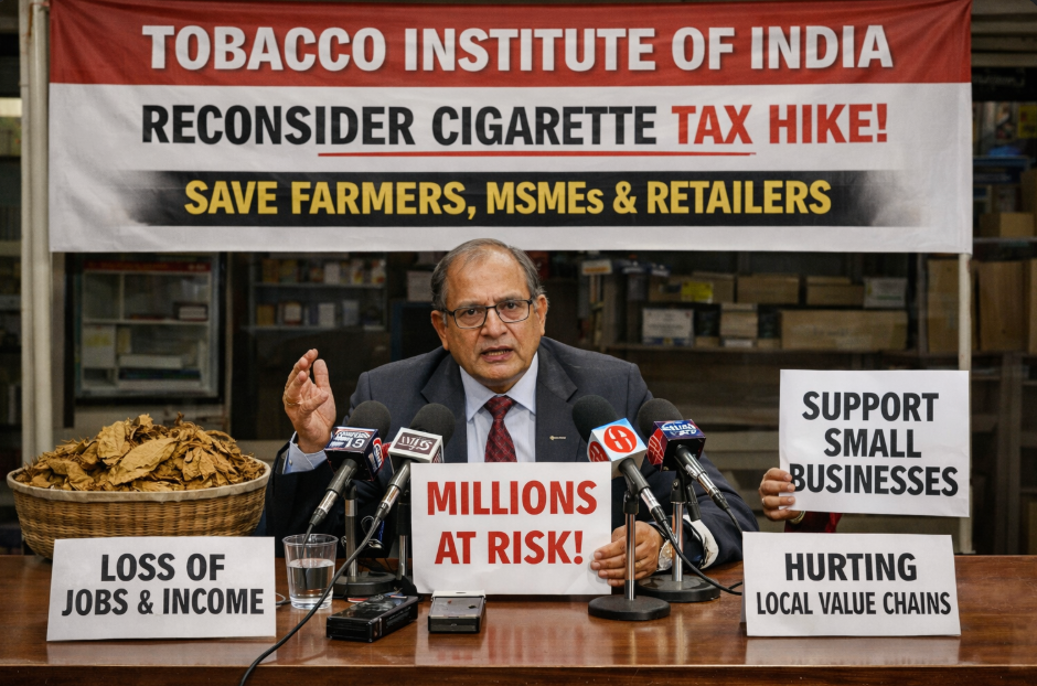 Cigarette Tax Hike Under Scrutiny as Industry Flags Risks to Farmers, MSMEs, and Local Jobs